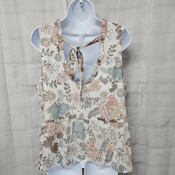 LOFT Pink and White Boxy Blouse - Picture 5 of 9